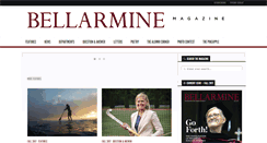 Desktop Screenshot of bellarminemagazine.com