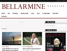Tablet Screenshot of bellarminemagazine.com